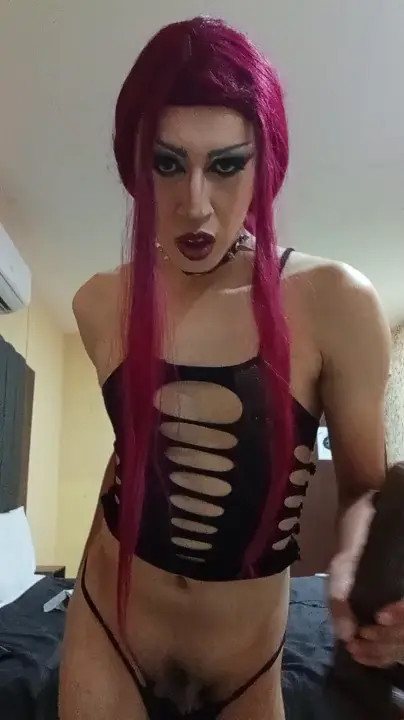 Watch Sissy skinny ride bbc dildo at hotelroom Shemale Porn Videos | TranSexBig.