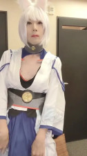 masturbation by cosplay crossdresser