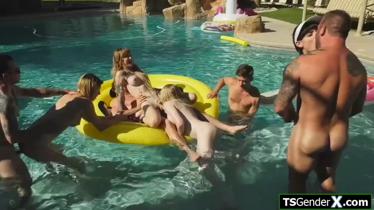 Watch Insane compilation of tgirl pool parties Shemale Porn Videos | TranSexBig.